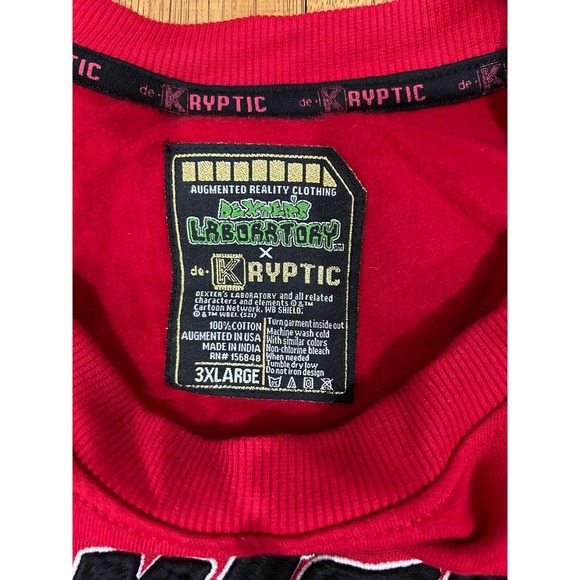 Dexter’s Laboratory deKryptic Sweatshirt Limited Edition Sequin Size 3XL NWT - Picture 4 of 10